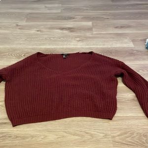 forever 21 v neck  sweater